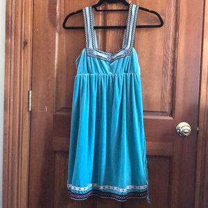 Free People Blue Velvet Dress
